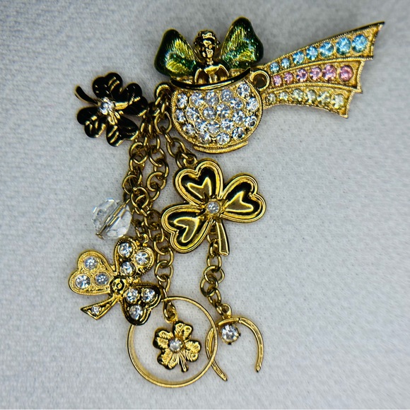 Kirks Folly Jewelry - St. Patrick’s Day Lucky Charm Signed Brooch Kirk’s Folly